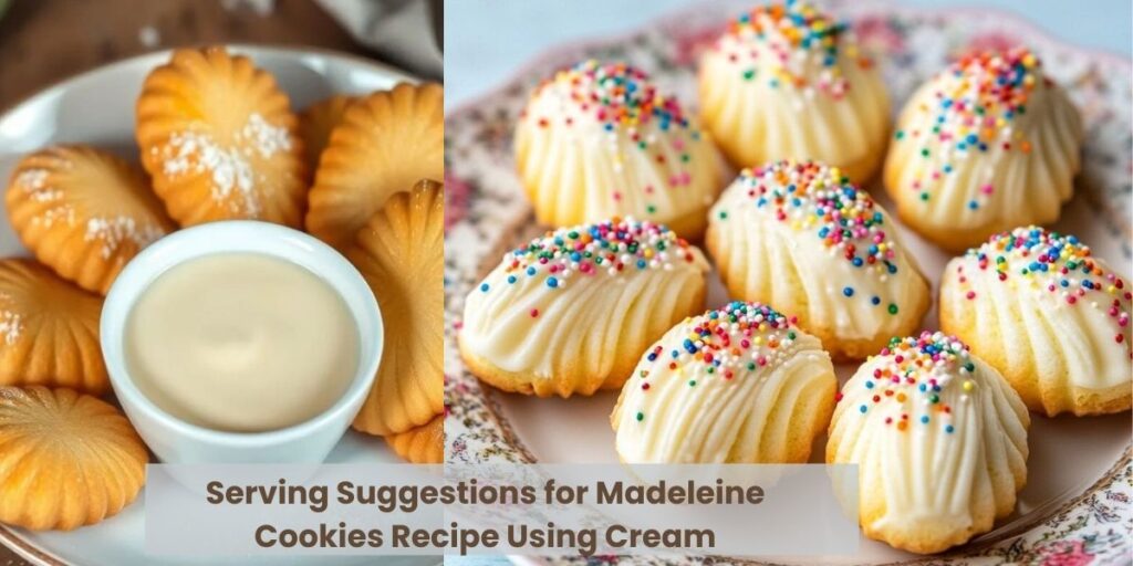 Serving Suggestions for Madeleine Cookies Recipe Using Cream